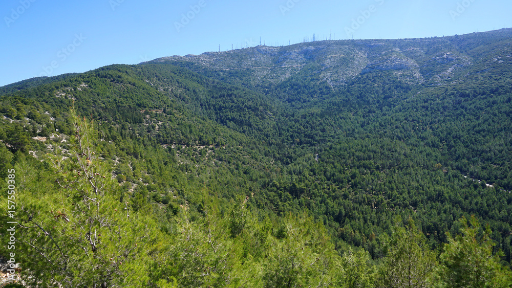 Photo of Kessariani area in Hymetus mountain, Attica, Greece