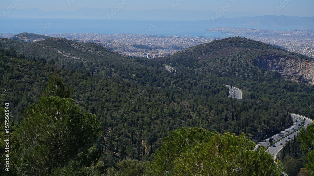 Photo of Kessariani area in Hymetus mountain, Attica, Greece
