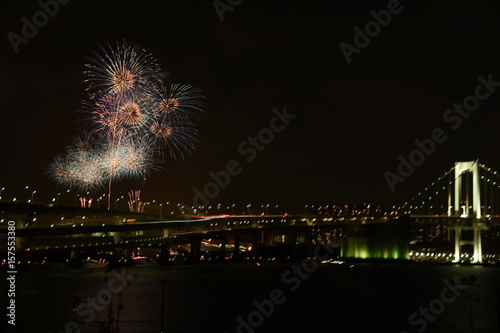 Wall Mural Tokyo fireworks