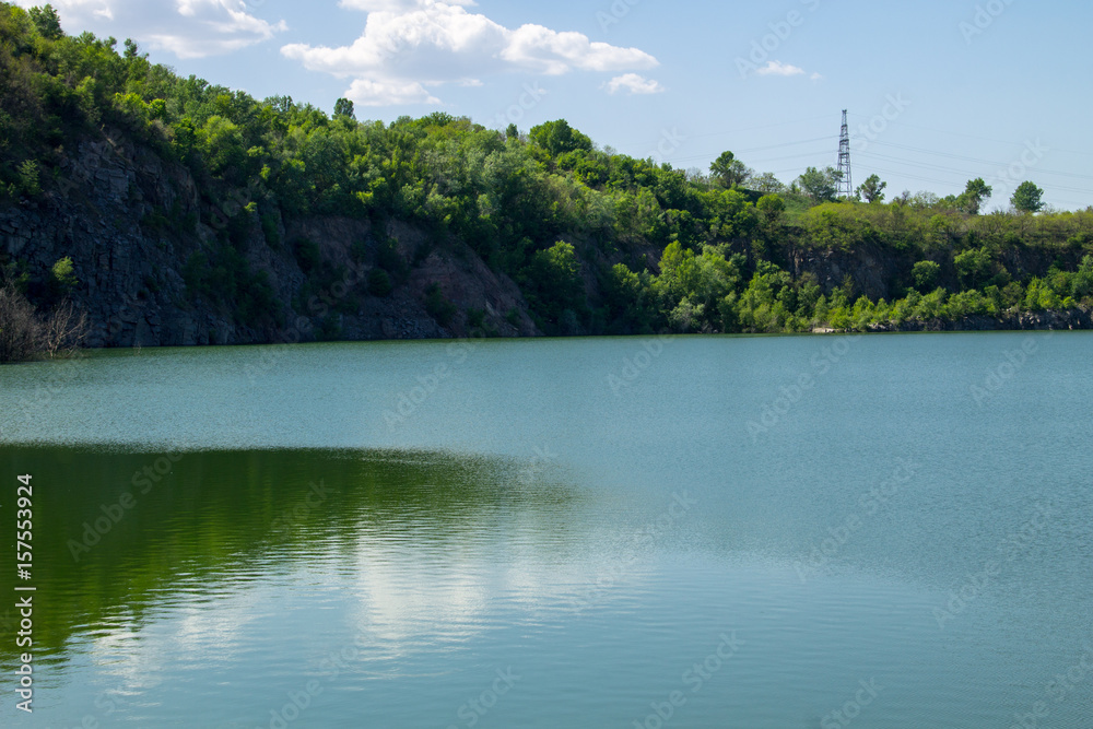 Lake at abandoned quarry