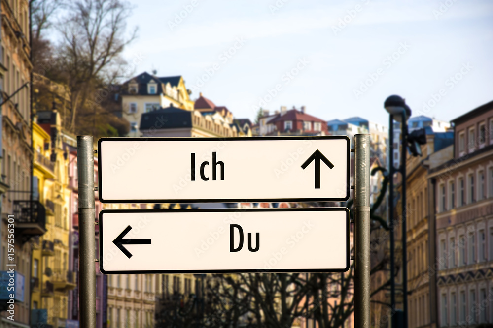 Obraz premium Schild 206 - Ich