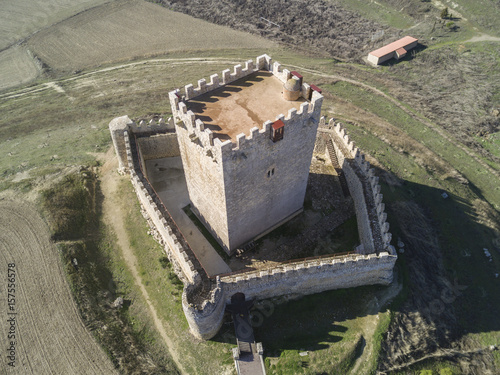 Vista cenital del Castillo de Tiedra  photo