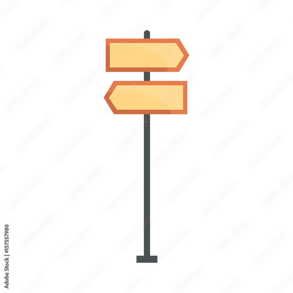 Road directional signs vector Illustration Road directional signs vector Illustration