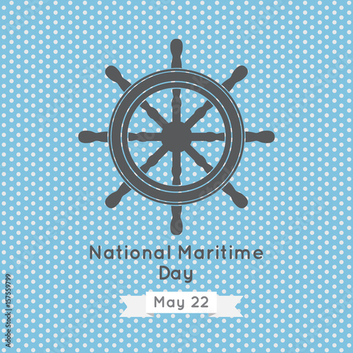 National Maritime Day vector illustrator design