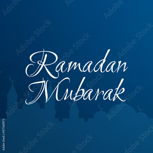 Ramadan kareem vector greetings design