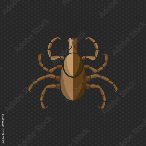 tick borne diseases vector icon logo design