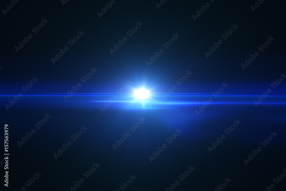 Glowing highlight effect on the lens of the lens Glowing highlight effect on the lens of the lens