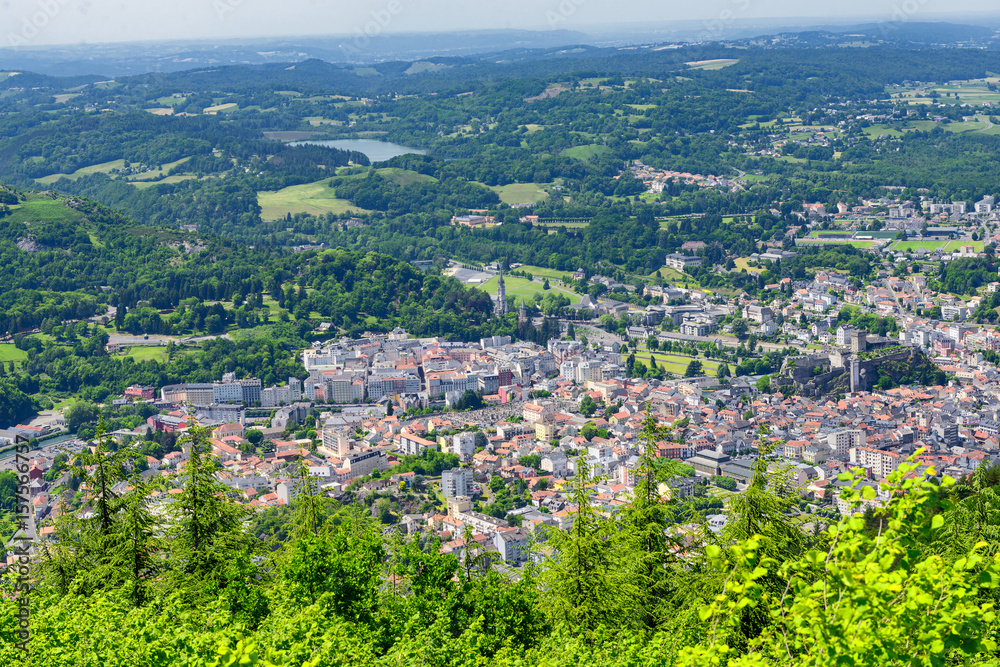 Panorama of the city of Lourdes