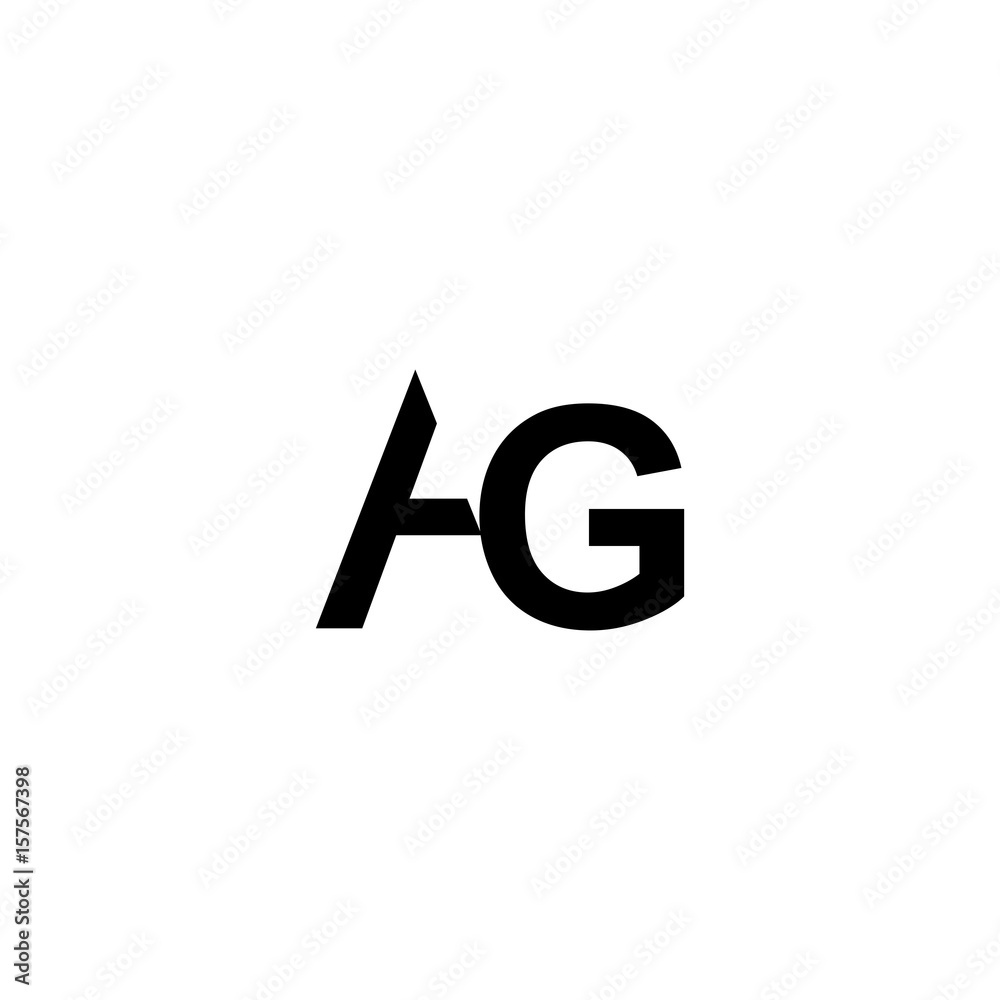 letter AG logo vector letter AG logo vector