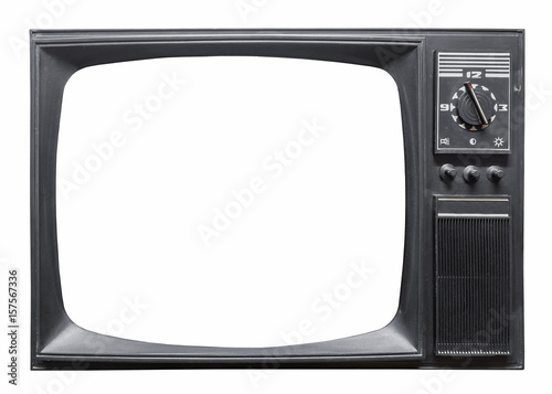 Old retro tv set