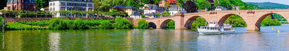 Panorama Alte Brücke Heidelberg