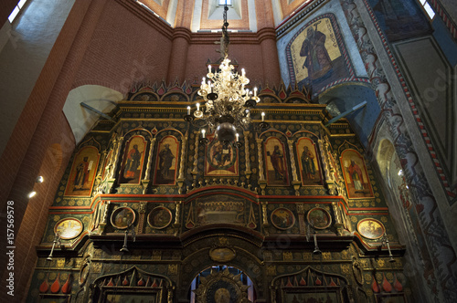 Mosca  26 04 2017  vista degli interni della Cattedrale di San Basilio  la famosa chiesa ortodossa russa in Piazza Rossa