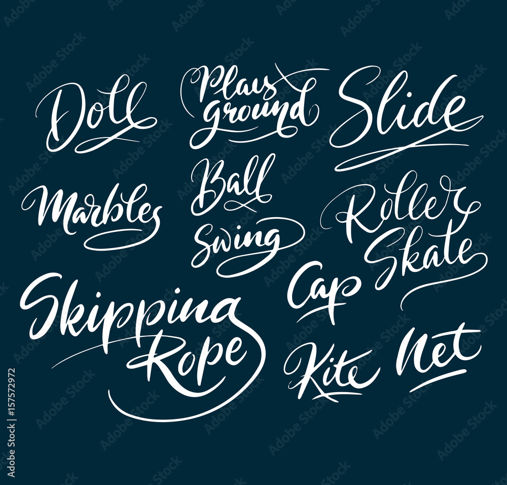 Skipping rope and ball swing hand written typography. Good use for logotype, symbol, cover label, product, brand, poster title or any graphic design you want. Easy to use or change color
Skipping rope and ball swing hand written typography. Good use for logotype, symbol, cover label, product, brand, poster title or any graphic design you want. Easy to use or change color