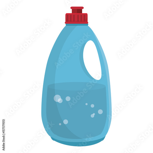 Laundry product in plastic bottle vector illustration design