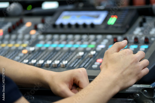 Hands on Mixing Console