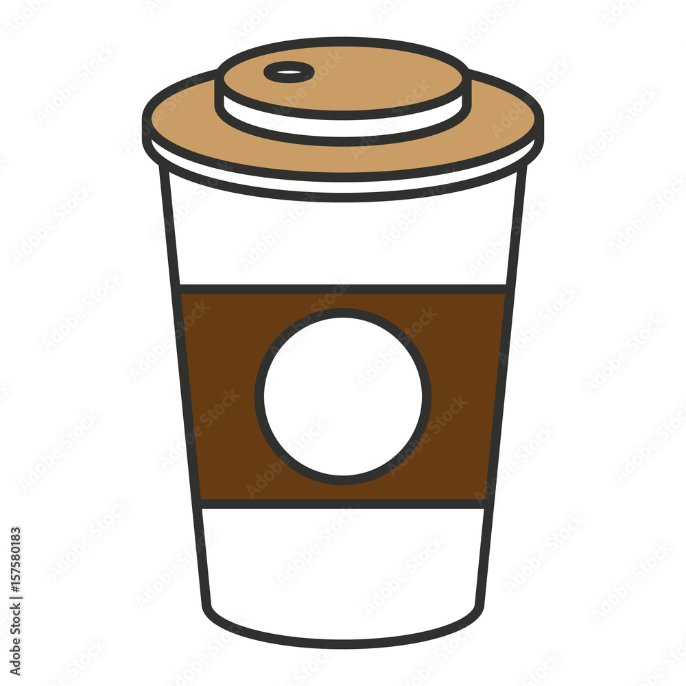 coffee plastic cup isolated icon vector illustration design coffee plastic cup isolated icon vector illustration design