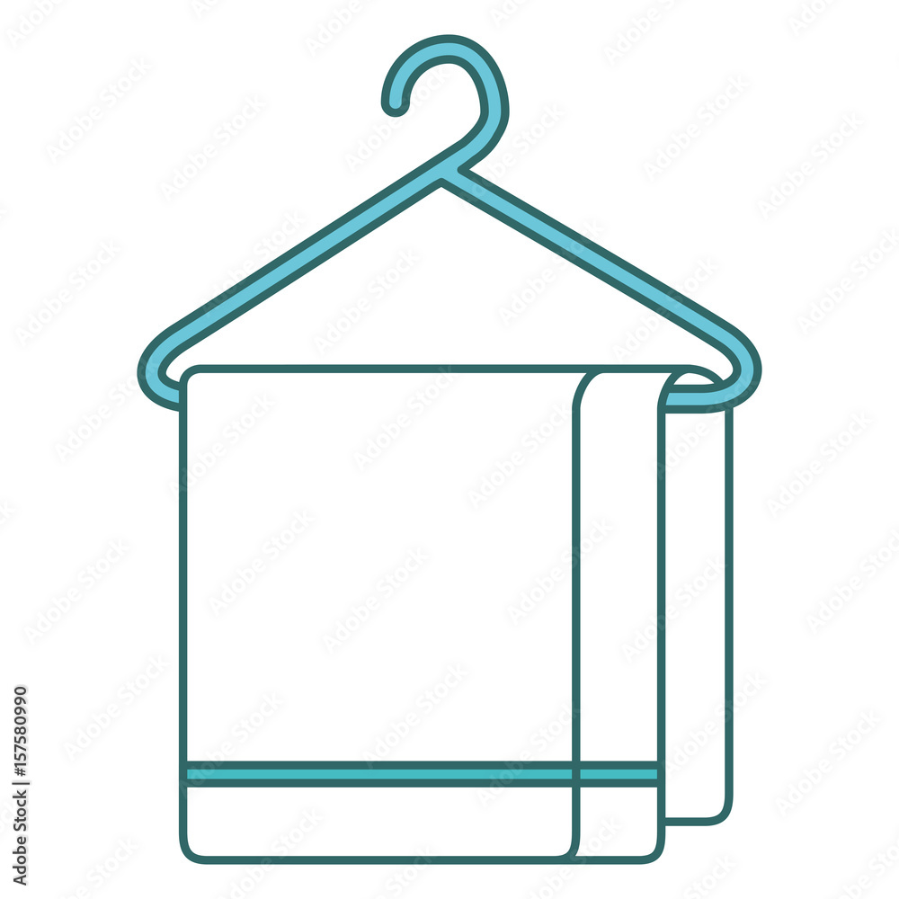 towell hanging in the laundry vector illustration design towell hanging in the laundry vector illustration design