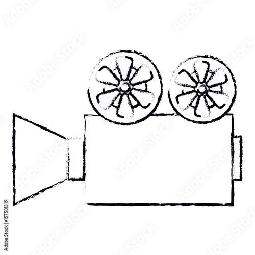 cinema film camera icon vector illustration design
