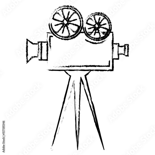 cinema film camera icon vector illustration design