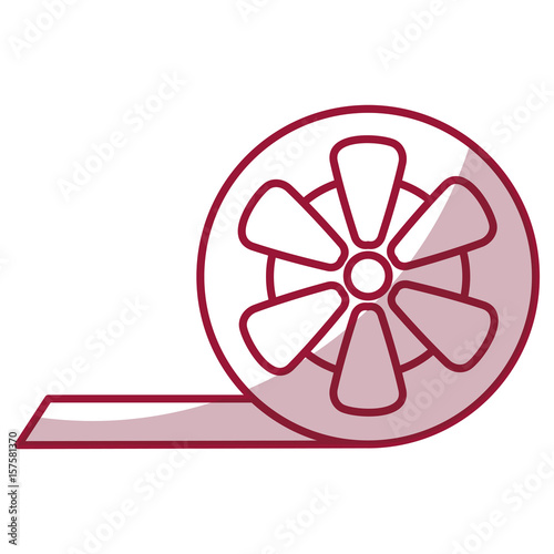 tape reel isolated icon vector illustration design