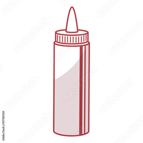 sauce bottle isolated icon vector illustration design
