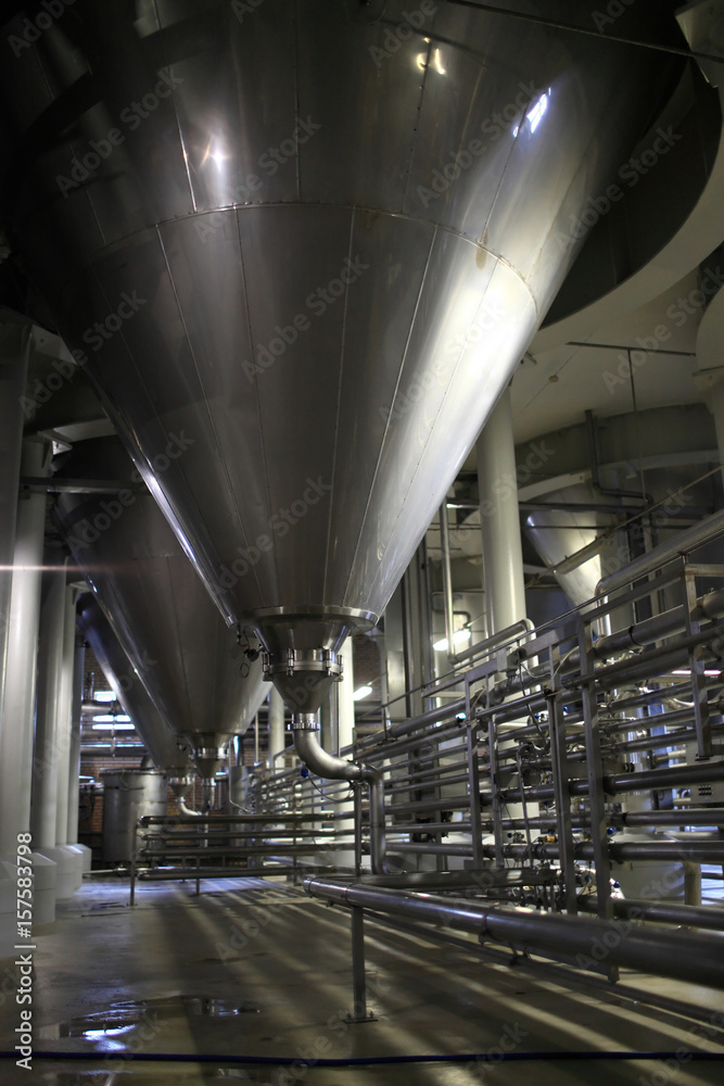 Obraz premium Inside of beer factory