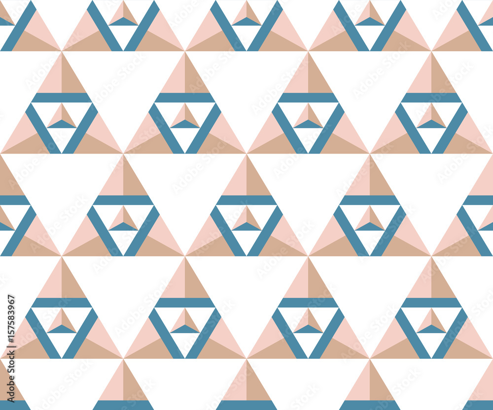 Seamless pattern from simple triangular elements. Seamless pattern from simple triangular elements.
