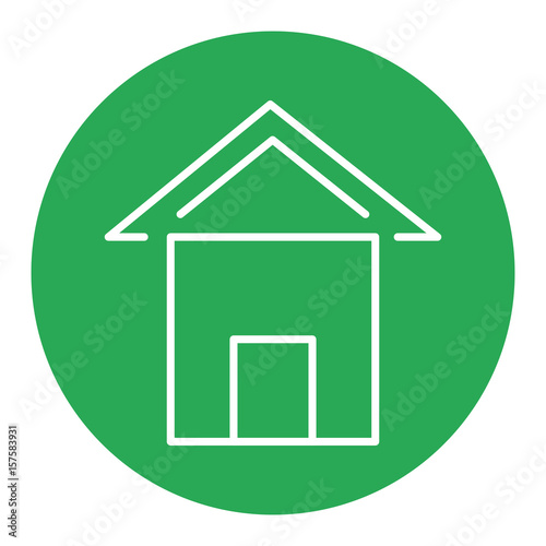 green house isolated icon vector illustration design