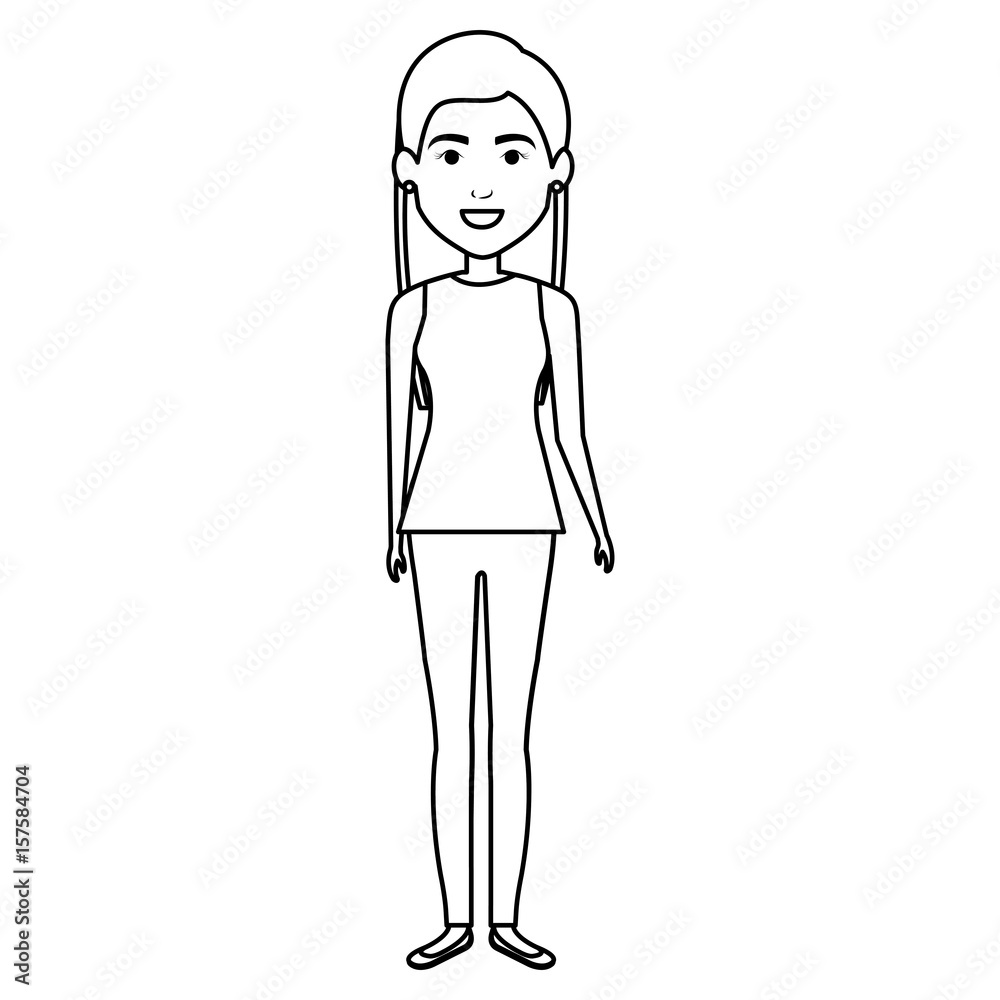 beautiful and young woman character vector illustration design beautiful and young woman character vector illustration design