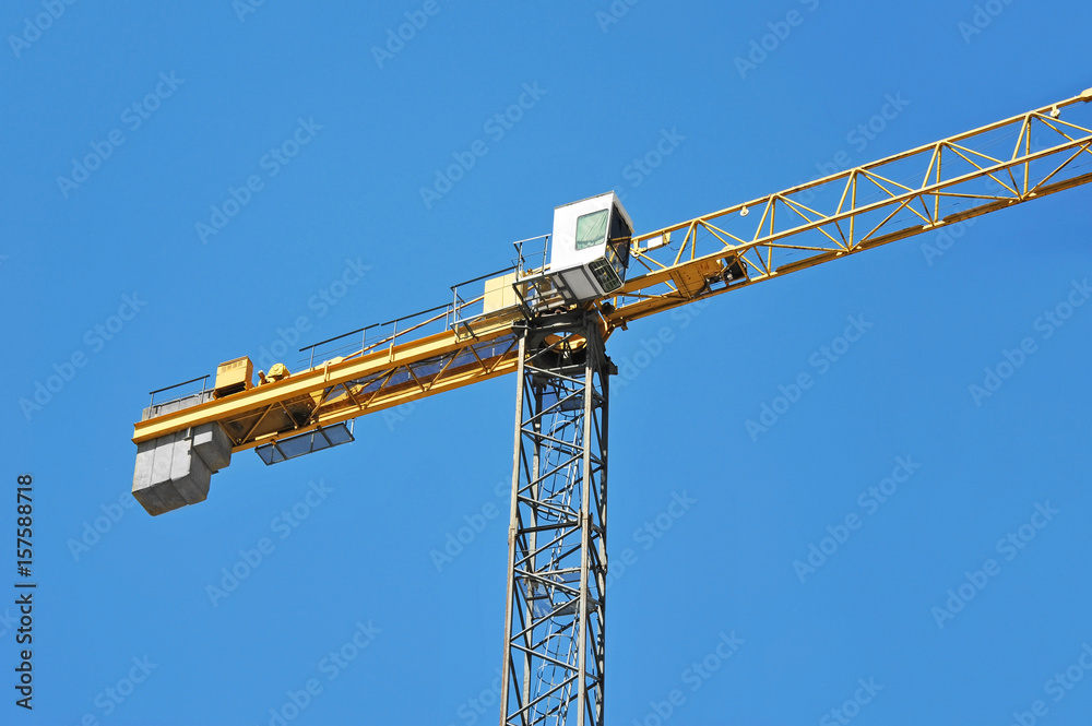 Naklejka premium Construction tower crane