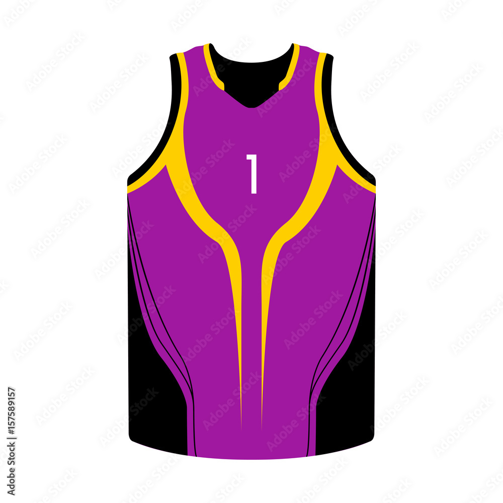 Isolated sport uniform