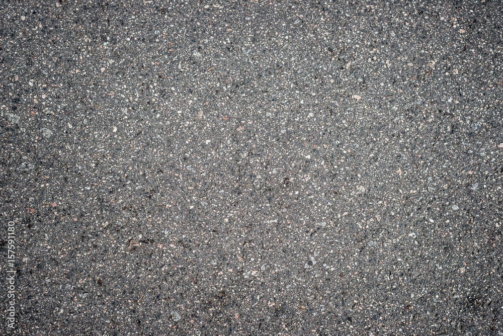 Background, gray asphalt texture on the whole frame. Horizontal frame