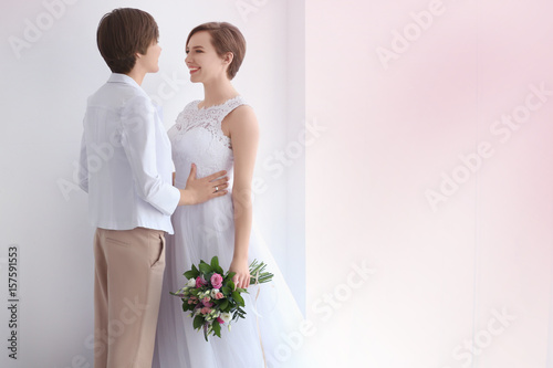 Gay wedding concept. Happy ...