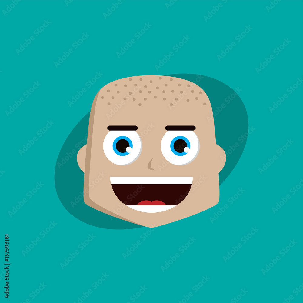 Fototapeta premium cartoon expression face male guy man vector art