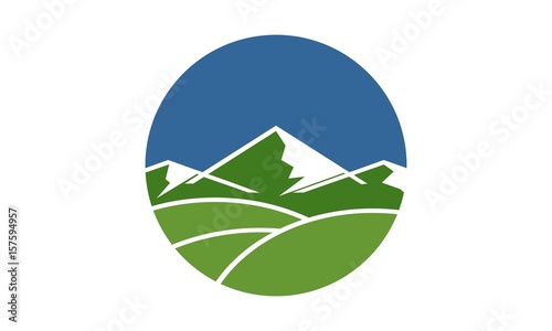 mountain and sun of the universe