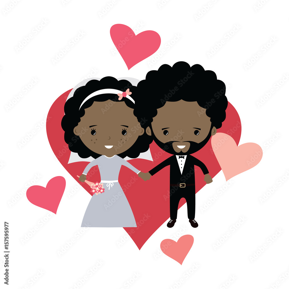 adorable groom and bride lovely marriage cartoon theme adorable groom and bride lovely marriage cartoon theme