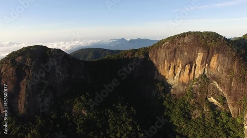 Aerial View of Mountains Landscape, Rio de Janeiro, Brazil