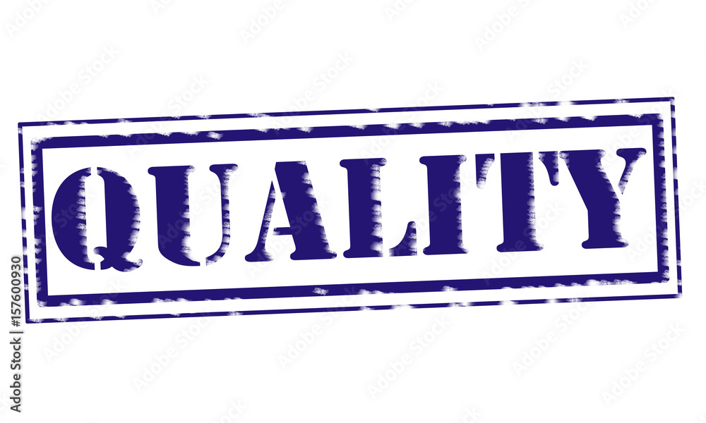 QUALITY blue Stamp Text on white backgroud QUALITY blue Stamp Text on white backgroud