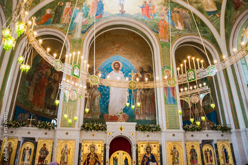 The interior decoration and painting of the Church of the Resurrection of Christ and the New Martyrs and Confessors of the Russian Church in Sretensky Monastery in Moscow © aleoks
