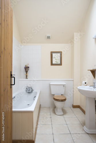 View of a Vacation House Bathroom Interior