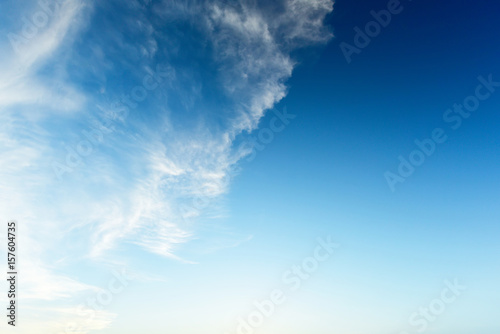 Fluffy cloud with vlue sky