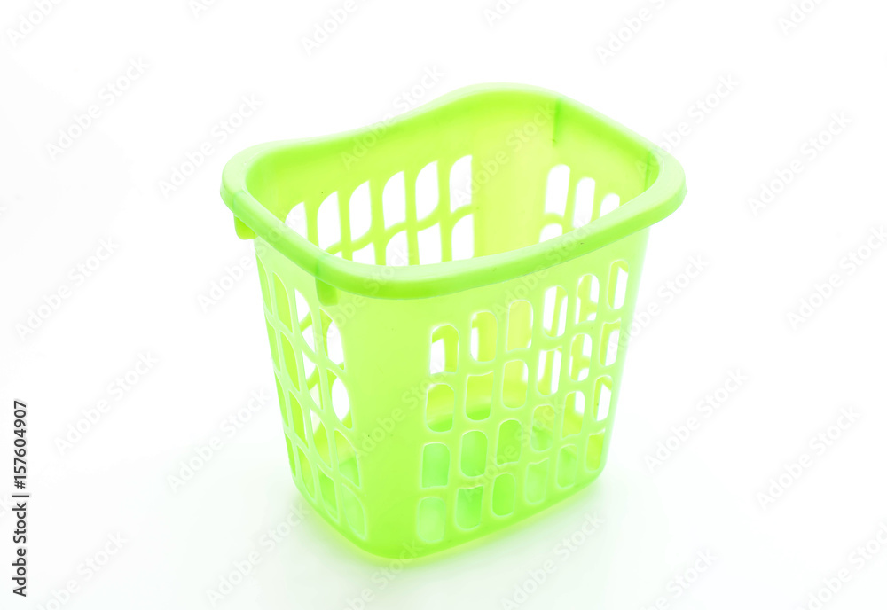 Fototapeta premium green plastic basket