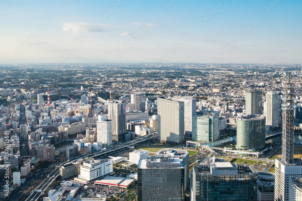 横浜 ランドマークタワー展望台からの眺望