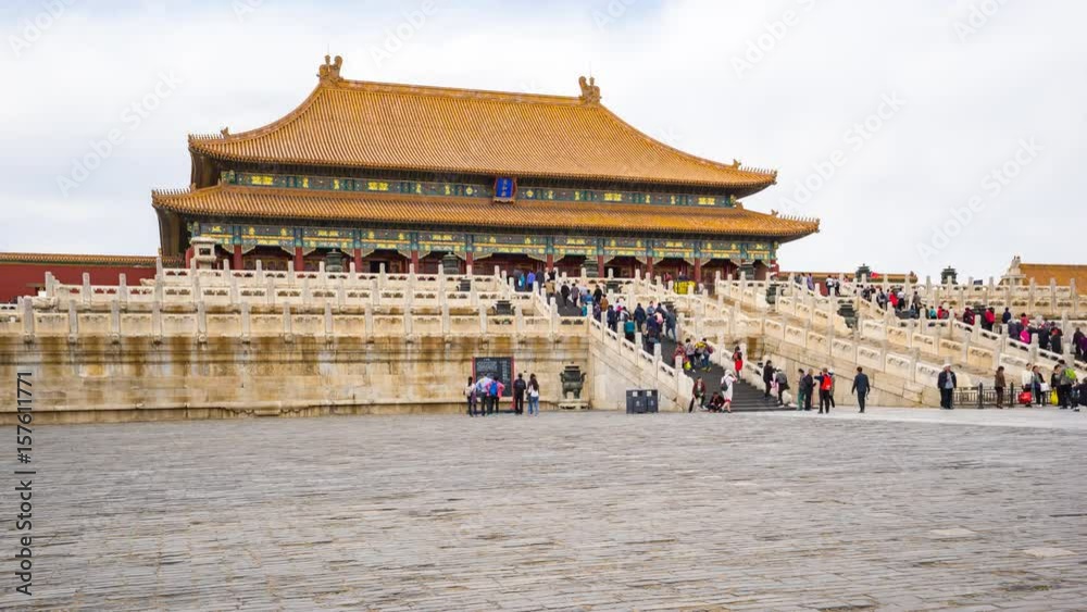 4K Time lapse, The Forbidden City Palace in Beijing, the capital of China.
4K Time lapse, The Forbidden City Palace in Beijing, the capital of China.