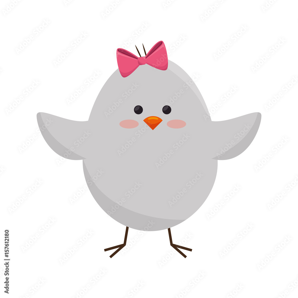 Little chicken cartoon icon vector illustration graphic design Little chicken cartoon icon vector illustration graphic design