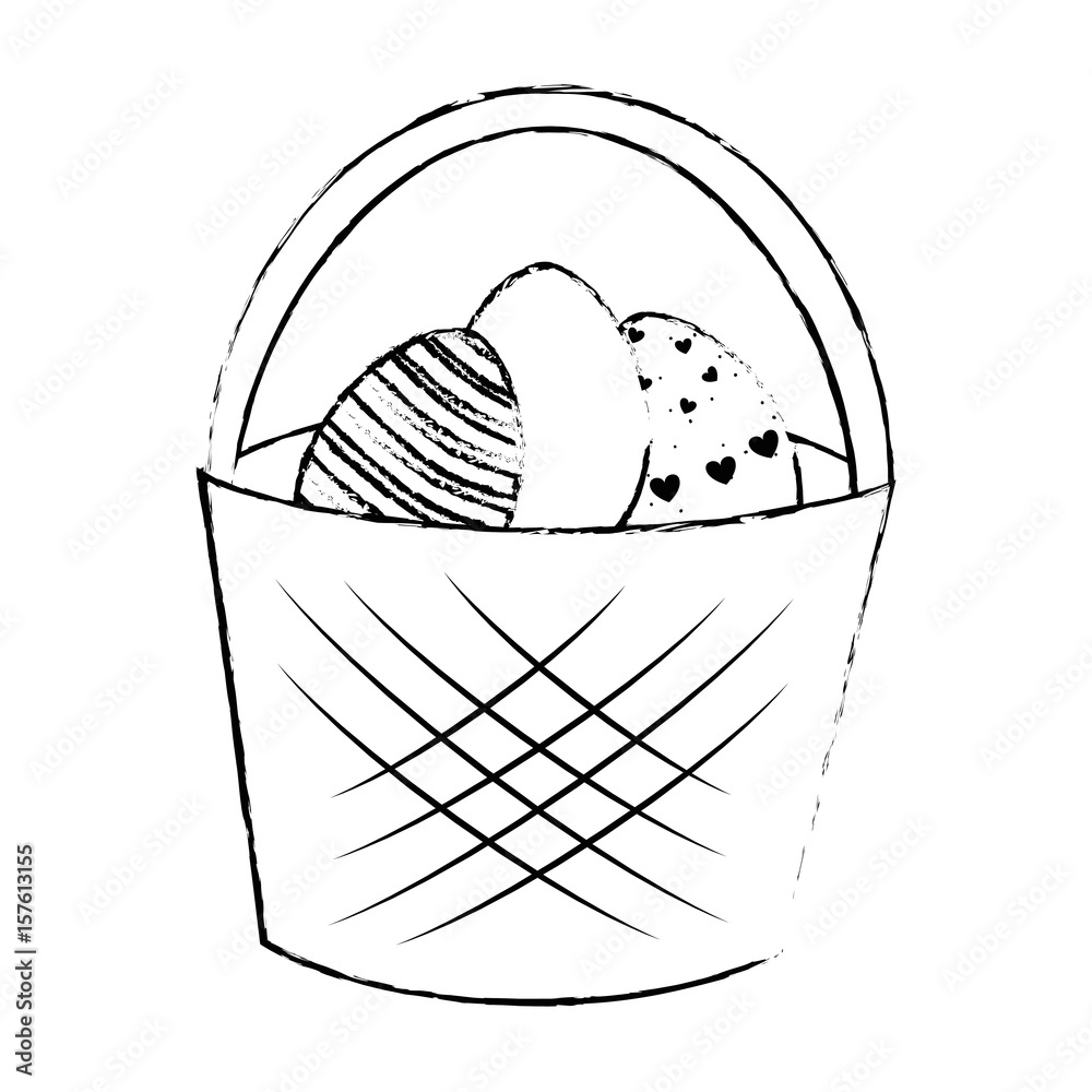 Eggs easter day icon vector illustration graphic design