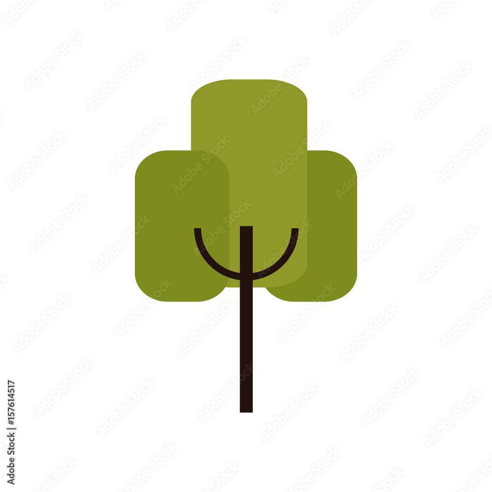 tree abstract geometric cartoon plant icon vector illustration tree abstract geometric cartoon plant icon vector illustration