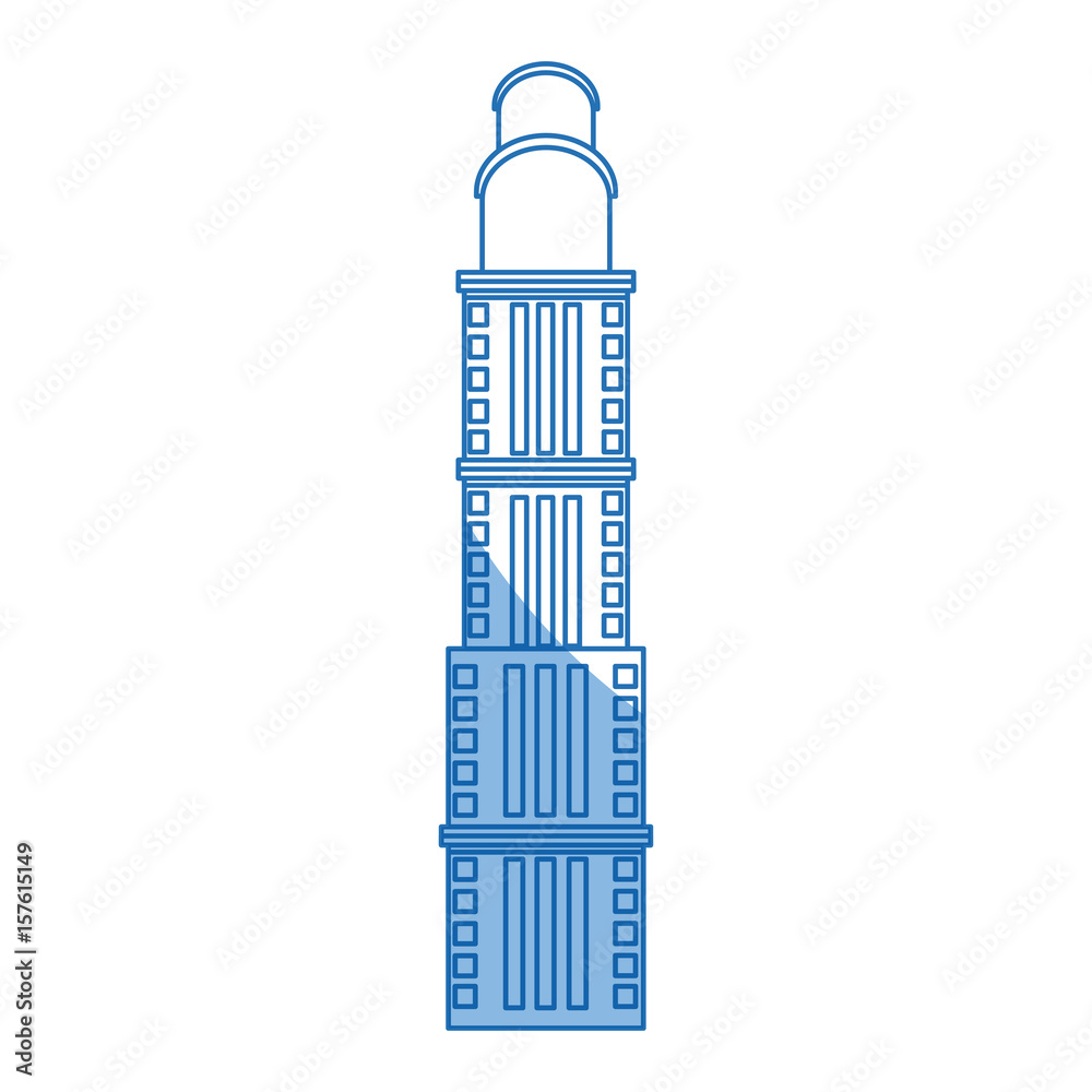 skyscraper building tower city business architecture apartment and office urban vector illustration