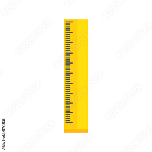 School ruler tool icon vector illustration graphic design