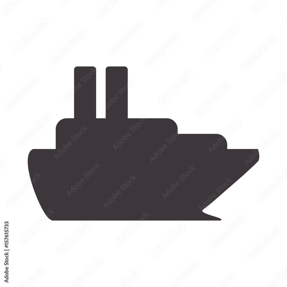 luxury ship transport in the ocean vector illustration luxury ship transport in the ocean vector illustration